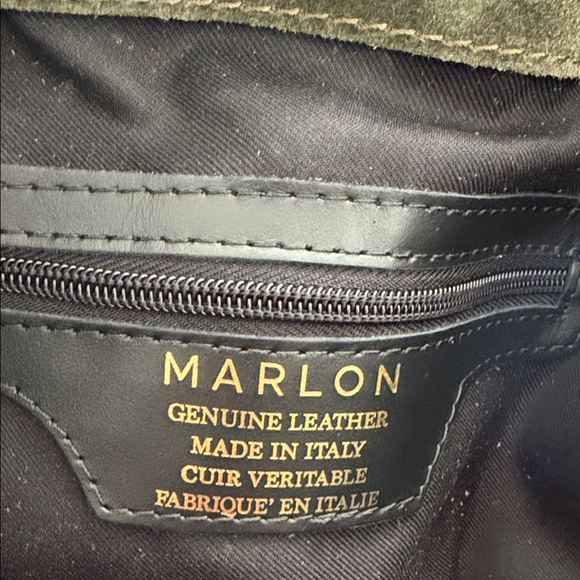 Chic Olive Green Suede Tote Bag - Picture 2 of 8